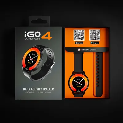 Immagine prodotto di Forever iGo Watch 4! JW-600 Sport-Smartwatch AMOLED BT 5.3 IP67 Multisport Nero