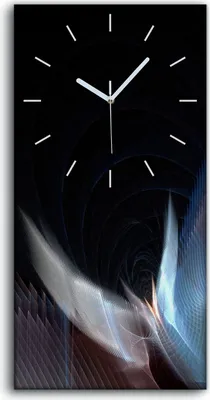 Produktbild von Dekor Leinwand Uhr Wandbilder Quarz 30x60 digitales fraktales Kunst - weiße Hände