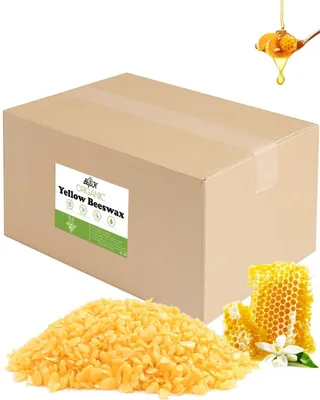 Productafbeelding van Omgoods - Gele Bijenwas Pastilles - 4,5 kg voor Kaarsen en Cosmetica