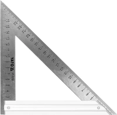 Produktbild von Zimmermannswinkel Bauwinkel Messwinkel Anschlagswinkel 27cm, Länge:270mm