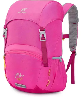 Image de Sac à dos pour enfants, 15 litres, idéal pour les garçons et les filles. Sac à dos de randonnée, couleur rose, léger et confortable