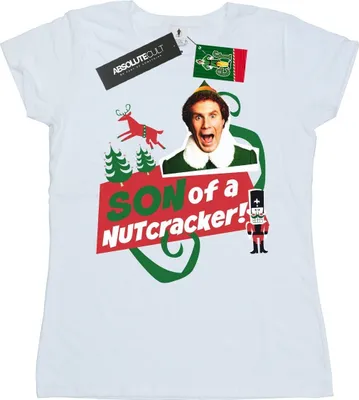 Produktbild von Elf - "Son Of A Nutcracker" T-Shirt für Damen BI18789 (L) (Weiß)