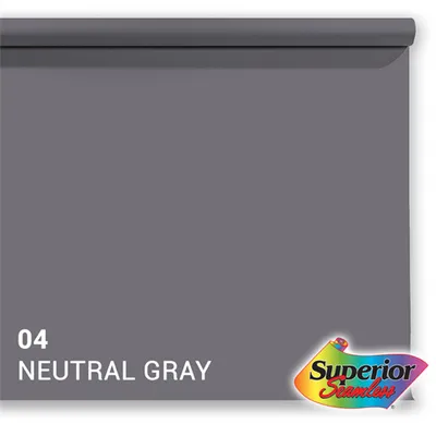 Obrázek produktu pro Superior papírové pozadí 2,72 m x 11 m - Neutral Grey (04)
