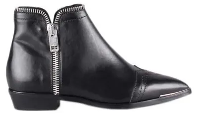Produktbild von Diesel Damen Stiefeletten "Mannish-D - Ennila Zip" Schwarz #671