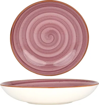 Image de Assiette creuse Bonna - Aura Black Berry - Porcelaine - 23 cm (1000cc)