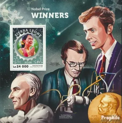 Produktbild von Briefmarken Sierra Leone 2016 Mi Block 974 (kompl. Ausg.) postfrisch Nobelpreis