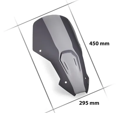 Imagen del producto de Visera Puig deportiva, color ahumado oscuro, de 450x295 mm, para Honda
