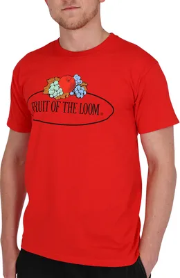 Produktbild von Fruit of the Loom T-Shirt mit Vintage Logo Farbe: rot Größe: S
