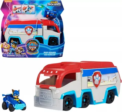 Produktbild von PAW Patrol , Pup Squad Patroller Teamfahrzeug mit Chase-Spielzeugauto, Fahrzeug-Set, PAW Patrol, 3 Jahr(e), Kunststoff, Mehrfarbig