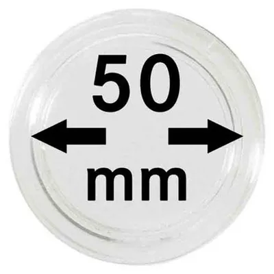 Produktbild von Lindner 2251050 Münzkapseln 50 mm-100er Pack