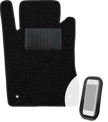 Produktbild von moto-MOLTICO Fahrer Fußmatte Auto Velours Fahrerseite Autoteppiche Schwarz Fahrermatte 1-teilig passend für Mercedes-Benz E-Klasse W211 2002-2009