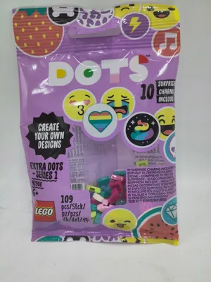 Produktbild von LEGO DOTS Armband Ergänzungsset Smiley - 41908, Bausatz, 6 Jahr(e), 109 Stück(e), 12 g
