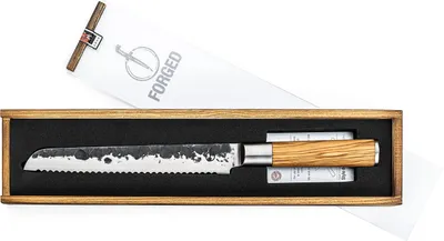Productafbeelding van Schmiedemes van 20 cm met handvat van olijnhout