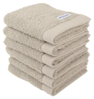 Produktbild von TOM TAILOR Gästehandtuch, 6er Set, 30 x 50 cm, 100% Baumwolle / Frottier, mit Au