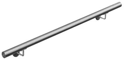 Obrázek produktu pro Zábradlí z nerezové oceli V2Aox, průměr: 4,2 cm, odolné proti korozi a povětrnostním vlivům, včetně montážního materiálu, držák, délka: 110 cm