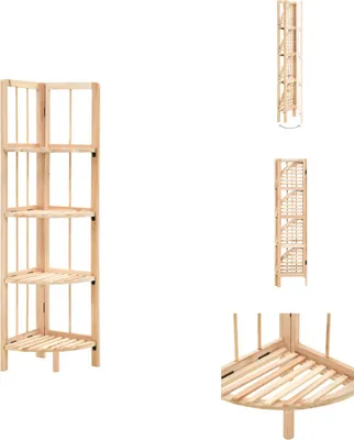 Zdjęcie produktu dla vidaXL Półka narożna z drewna cedrowego 27x27x110 cm - Regały i półki na książki