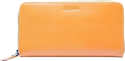Zdjęcie produktu dla Skórzany portfel Esquire Peru Zip Around Wallet Curry ciemnożółty