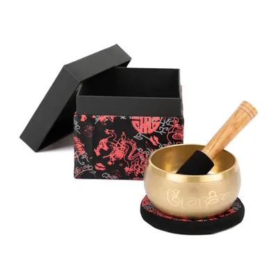Produktbild von Indische Klangschale „Singing Bowl“ mit BUDDHA Design, ca. 480 g, Ø 11 cm