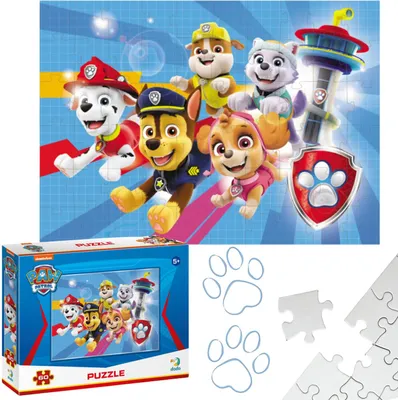 Zdjęcie produktu dla Puzzle Psi Patrol 60 Elementów Do Ułożenia Dla Dzieci Kolorowa Układanka