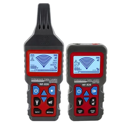Zdjęcie produktu dla Tester kabli podziemnych, wykrywanie przewodów, ścieżka rurociągu, NF-826
