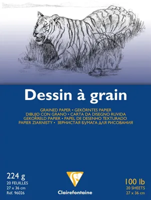 Immagine prodotto di Blocco da disegno Clairefontaine 27x36 224g 20 fogli
