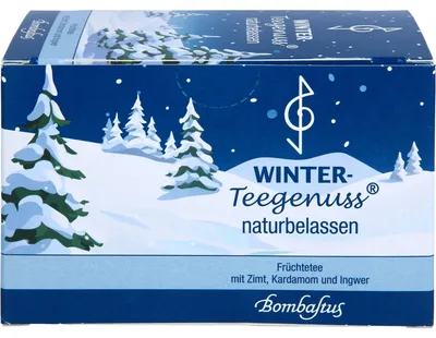 Produktbild von Bombastus Winter-Teegenuss naturbelassen Früchtetee mit Zimt, Kardamom und Ingwer, 20 St. Beutel