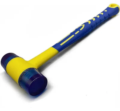 Immagine prodotto di Martello in gomma da 30 mm, martello di precisione antiscivolo e senza rinculo, ideale per lavori in pelle, gioielleria e modellismo, lunghezza 260 mm