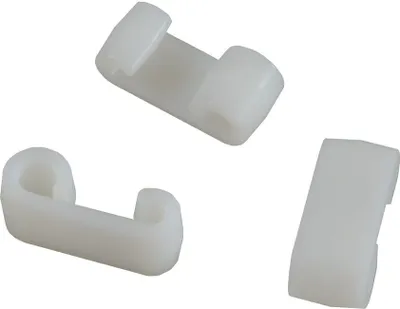 Produktbild von 100 Stück - Expander - Doppelhaken - Planenhaken - Expander-Doppelhaken weiß
