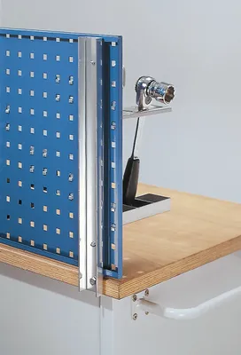 Productafbeelding van Kappes rasterplan werkbankhouder voor paneelplaten met gaten/sleuven, geschikt voor werkbanken met een breedte van 1500/2000 mm - 4470.00.0401