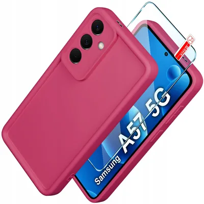 Produktbild von Silikonhülle für Samsung A57 5G (matt) + Displayschutzfolie
