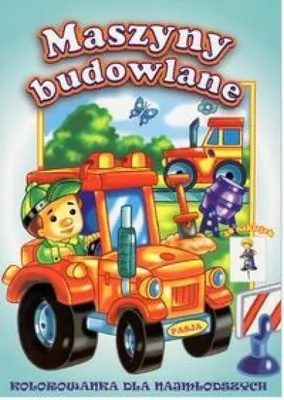 Image de Maszyny Budowlane Kolorowanka dla Dzieci Edukacyjna z Naklejkami