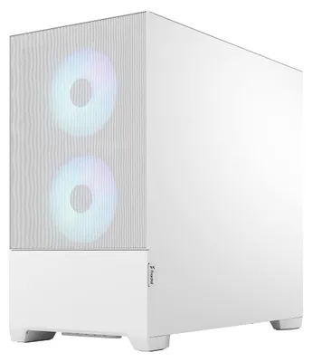 Produktbild von Fractal Design Pop Mini Air, Mini Tower, PC, Weiß, micro ATX, Mini-ITX, Stahl, Gehärtetes Glas, Gaming