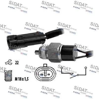 Produktbild von FISPA Rückfahrschalter 3.234235 für FIAT STILO (192)