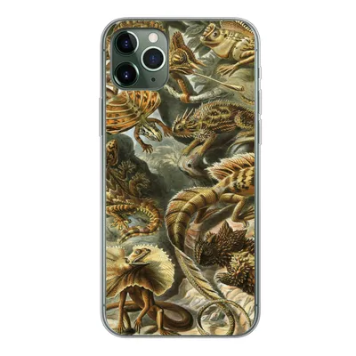 Produktbild von MuchoWow® Handyhülle Schutzhülle Hülle für iPhone 11 Pro Max Lacertilia - Alte Meister - Kunst Silikon Softcase Handy Hülle - Schutz