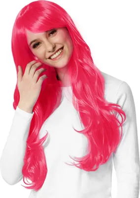 Produktbild von Perücke Lange Haare Locken - pink