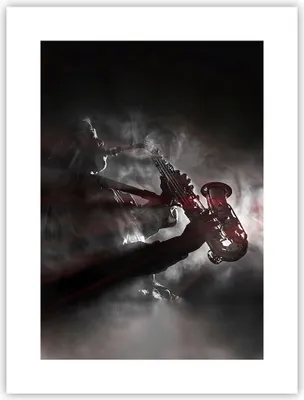 Produktbild von Poster - Poster ohne Rahmen - Musiker Saxophonist Schwarz - 30x40 cm - Wand Bild - Wanddeko - Wandbilder - Kunstposter - Wandposter - Bilder - Kunstdruck - Wanddekoration - Wandbild - P2XPA30x40-4276
