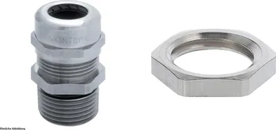 Immagine prodotto di Raccordo LAPP con controdado M12x1,5 lungo in ottone (CuZn) nichelato, lunghezza filettatura 12,0 mm - 1 pezzo