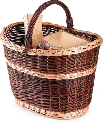Produktbild von JIPRO® Holzkorb aus Weide Ignis V. - Weidenkorb - B 60 x T 38 x H 38/57(cm)
