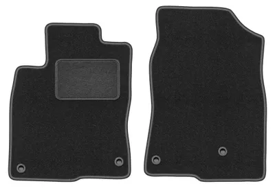 Immagine prodotto di Tappetini anteriori in moquette per Honda Civic X 2017- (hatchback) – 2 pezzi, grigio grafite, su misura – Wielganizator LUX
