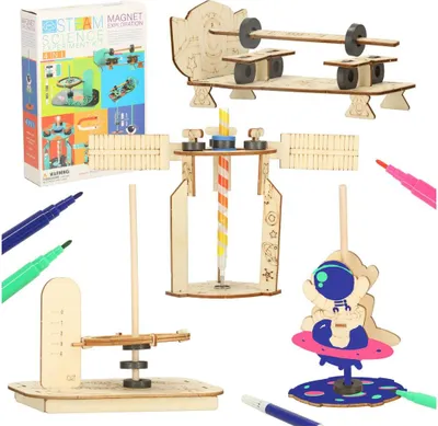 Zdjęcie produktu dla Zestaw eksperymentów naukowych DIY Magnetyc 4 w 1