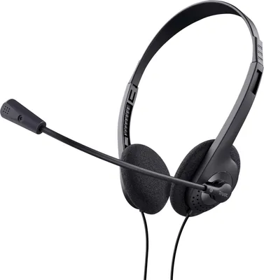 Produktbild von Trust 24659, Kabelgebunden, Anrufe/Musik, 70 - 20000 Hz, 75 g, Kopfhörer, Schwarz