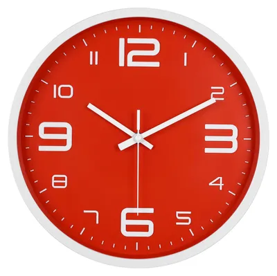 Immagine prodotto di IvoQ Orologio da parete 3D moderno - 30 cm - Rosso