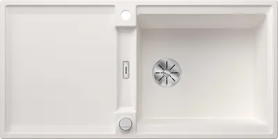 Produktbild von BLANCO ADIRA XL 6 S-F Einbauspüle SILGRANIT weiß ab 60 cm mit Ablauffernbedienung, mit Zubehör - inkl.