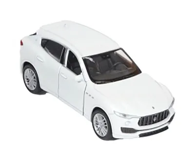 Produktbild von Maserati Levante Modellauto aus Metall mit Rückzug Modell Auto Spielzeugauto 67 (Weiss-Metallic)