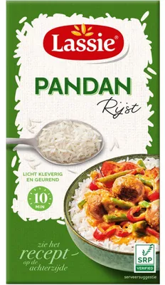 Produktbild von Lassie Pandan Reis 375g – Aromatischer, langkörniger Reis mit Pandan-Geschmack