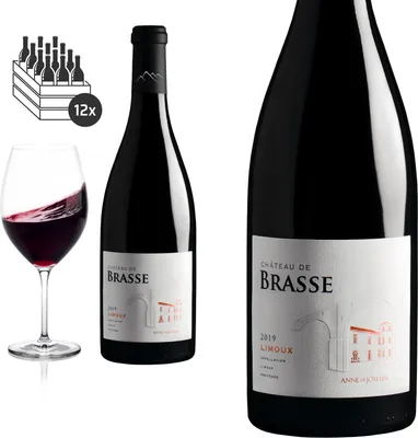 Produktbild von 12er Karton 2019 Limoux rouge von Château de Brasse - Rotwein
