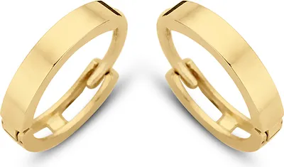Produktbild von New Bling 9NBG-0047 - Gouden oorringen - 14 Karaat - Glad - 10mm - Geel Goud