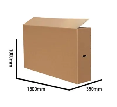 Produktbild von E-Bike Versandkarton 180 x 35 x 100 cm | Fahrradkarton Doppelwellig | Bis 55 kg | 1800 x 350 x 1000mm | Stabiler Fahrrad Versandkarton | Versandkarton