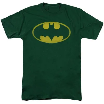 Imagen del producto de Camiseta de Batman para hombre/mujer, diseño uni, con el logo TV35417 (talla L), color verde oscuro