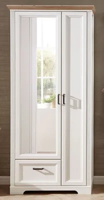 Produktbild von Garderobenschrank Kleiderschrank Dielenschrank Schrank Flurmöbel "Jillana II" Pinie hell / Artisan Eiche